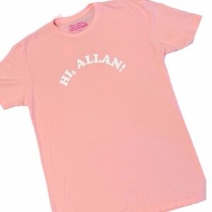 BARBIE Pink 'Hi, Allan!' WOMEN’S      T-Shirt NWT Size Large